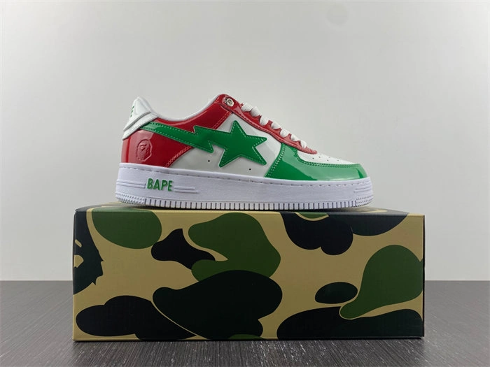 QuickDry A Bathing Ape Bape Sta Low Green White Red 5327