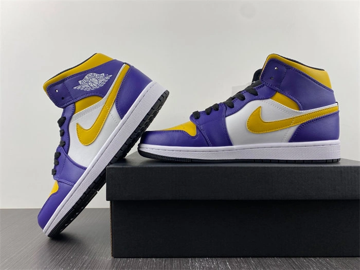 Jordan 1 Mid Lakers DQ8426- Functional 3696
