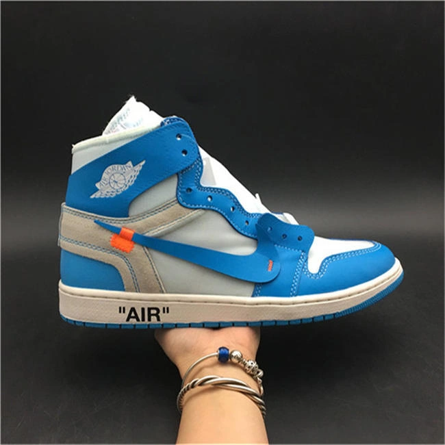Versatile Jordan 1 Retro High Off-White University Blue AQ0818- 3573