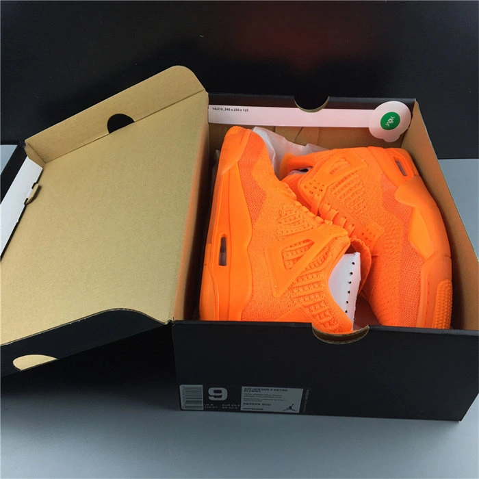 WellDesigned Jordan 4 Retro Flyknit Orange AQ3559- 3971