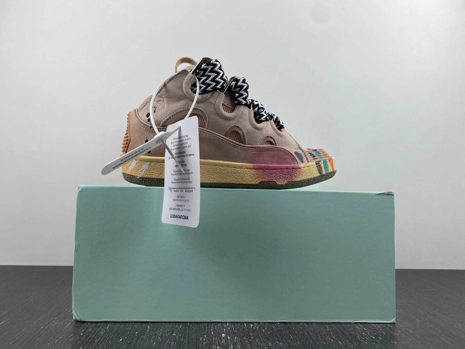 Lanvon Leather Curb Gallery Dept. Pale Pink Multi FW-SKDK02-DRGD-P22B5S MoistureWicking 853