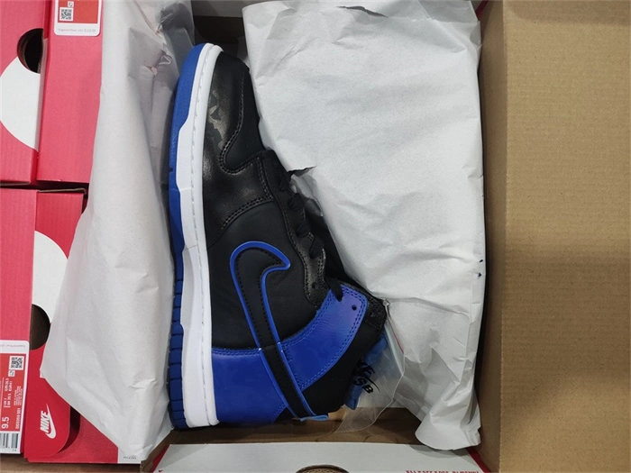 Lightweight Nike Dunk High SE Camo Black Royal DD3359- 4783