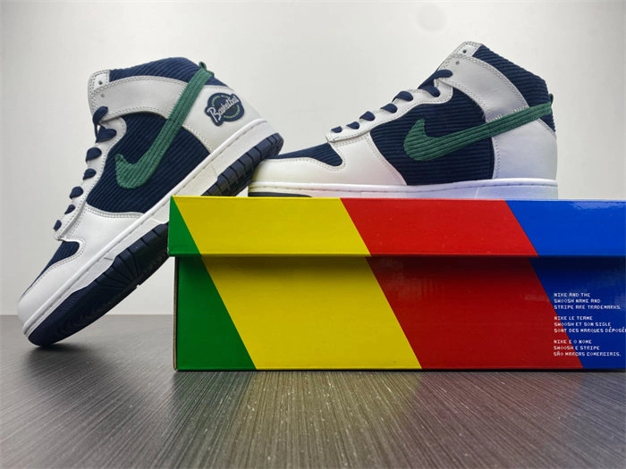 SunProtective Nike Dunk High Sports Specialties White Navy DH0953- 4776