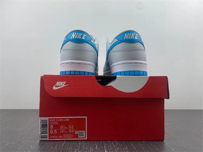 WrinkleFree Nike Dunk Low Retro Pure Platinum Blue Lightning DV0831- 4628