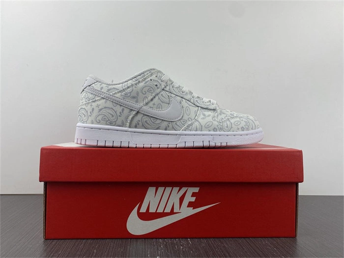 Nike Dunk Low White Paisley DJ9955- FastDry 4733